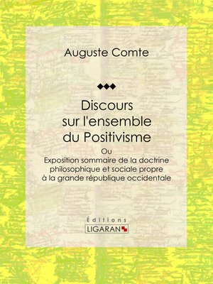 cover image of Discours sur l'ensemble du Positivisme